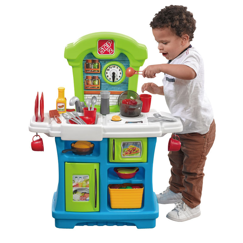 Step2 imported children's playhouse, modern kitchen, kindergarten, simulated large-scale cooking, kitchenware, toys